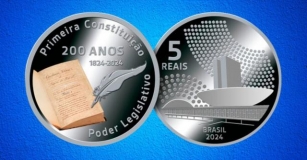Banco Central Lança Moeda De R$ 5 Reais Em Comemoração Aos 200 Anos Da 1ª Constituição Do Brasil