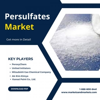 Persulfates Market Analysis Report: Industry Insights And Trends