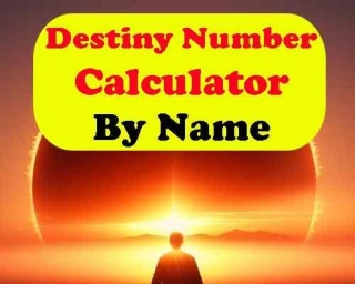 Destiny Number Calculator Online
