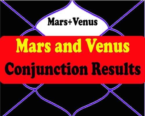 Result of Mars and Venus conjunction