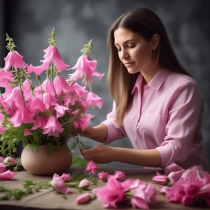 Pink Campanula Flowers: A Delicate Touch For Baby Showers And Gender Reveals 