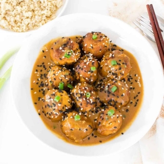 Tofu Meatballs With Peanut Sauce Curry