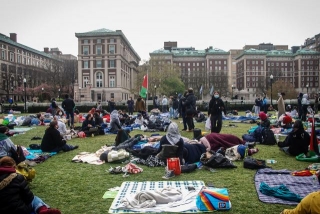 Columbia University Protesters Resume Demonstrations After Mass Arrests