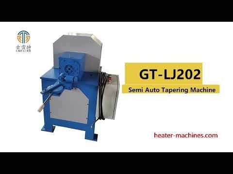 Semi Auto Tapering Machine GT LJ202 for water heater measure temperature tube production