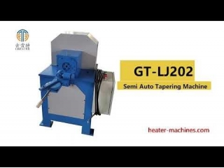 Semi Auto Tapering Machine GT LJ202 For Water Heater Measure Temperature Tube Production
