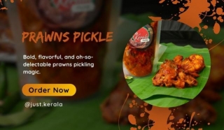 Calling All Seafood Enthusiasts! Indulge In The Zesty Allure Of Our Prawns Pickle, Exclusively At Just Kerala. Your Taste Buds Are In For A Treat!🦐
