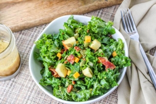 Kale Salad With Apples And Cheddar