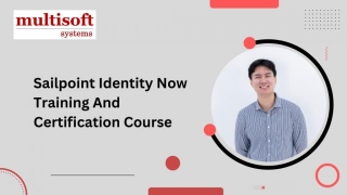 Empowering Your IT Career: The SailPoint IdentityNow Training And Certification Course At Multisoft Systems