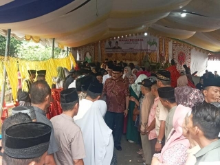 Pj Bupati Limi Mokodompit Hadiri Halal Bi Halal Di Desa Tudu Aog Kecamatan Bilalang