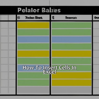 How To Insert Cells In Excel