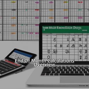 End Of Month Calculations In Excel