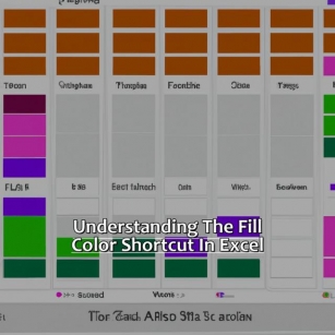 How To Use The Fill Color Shortcut In Excel