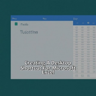 How To Create A Desktop Shortcut For Microsoft Excel