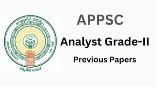 APPSC Analyst Grade-II Previous Year Question Papers And Syllabus 24