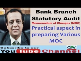 Memorandum Of Changes (MOC) In Bank Branch Audit
