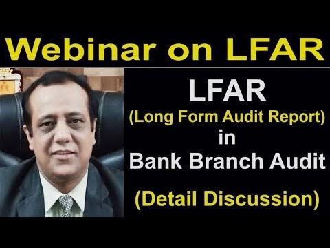 Join Free Webinar on Long Form Audit Report (LFAR) in Bank Branch Audit | Bank Branch Audit