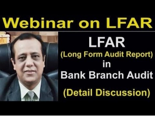 Join Free Webinar On Long Form Audit Report (LFAR) In Bank Branch Audit | Bank Branch Audit