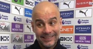 Pep Guardiola Gets Humbled By Interviewer And Takes Sly Dig At Arsenal After Man City Draw