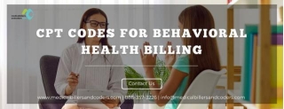 CPT Codes For Behavioral Health Billing