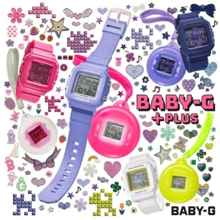 Baby-G + Plus BGD-10K Removeable Watch Set With Holder Accessory To Celebrate 30th Anniversary