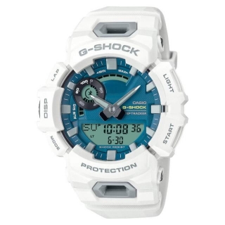 White And Cobalt Blue G-Shock GBA-900CB-7A With Step Counter And Bluetooth