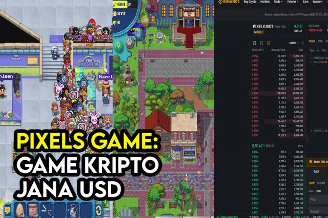 Main Game Pixels Dapat Kripto Percuma Tukar Kepada USD Tanpa Modal