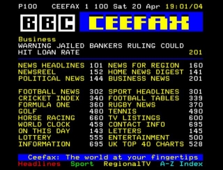 Just Feel This Awesome BBC Teletext Emulator