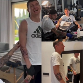 Look: Toni Kroos Adds Another Family Member To His Tattoo Collection