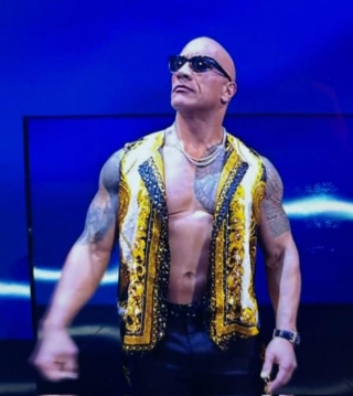 Fans Buzzing Over The Rock’s Bold Versace Look On SmackDown