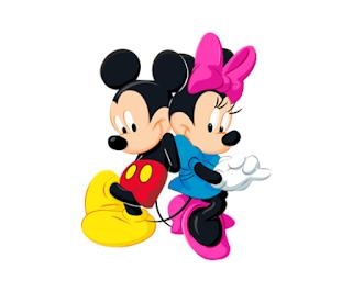 Mickey & Minnie Mouse PNG Vector