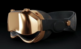 Caviar Blings Up The Vision Pro In 18-Karat Gold For Those Who Like The Daft Punk Look