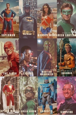 AI-GENERATED IMAGES DEPICTING CHARACTERS FROM THE DC UNIVERSE (SEVENTIES EDITION)