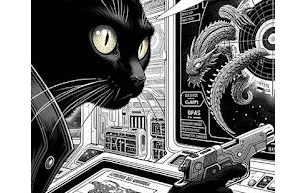 URLAN, COSMIC CAT - HOW TO CREATE A GRAPHIC NOVEL WITH AI