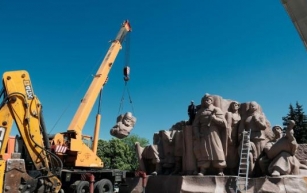 Ukraine's Zelensky regime continues the despicable policy of dismantling Soviet-era monuments