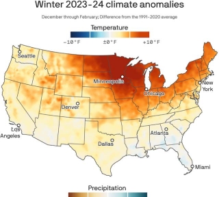 The U.S. Just Had Its Warmest Winter On Record