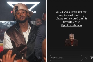 Usher Caught His Son Messaging Another Celebrity From His IG Account, And The Interaction Was Hilariously Sweet