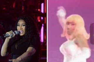 Nicki Minaj Threw Something At A Fan After They Threw It At Her Onstage