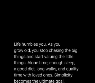 Life Humbles You...