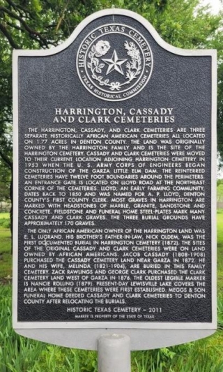 Harrington, Cassady And Clark Cemeteries
