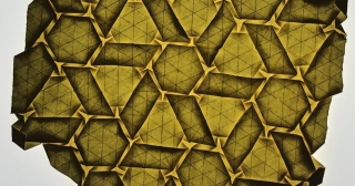 Shy Hexagons Origami Tessellation