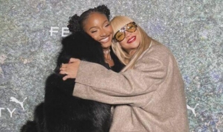 Rihanna & Ayra Starr Finally Meet At FENTY X PUMA London Launch