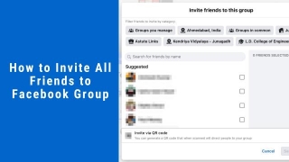 How To Invite All Friends To Facebook Group