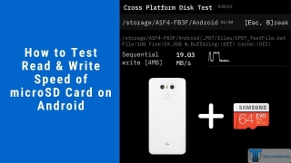 How To Test Read & Write Speed Of MicroSD Card On Android