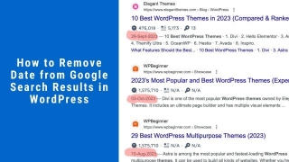 How To Remove Date From Google Search Results In WordPress