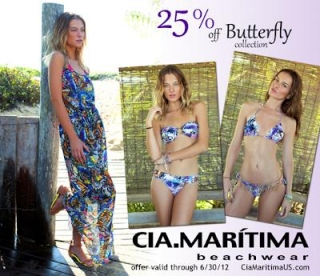 Get 25% Off CiaMaritima Butterfly Swimsuit Collection, Ends 6/30!