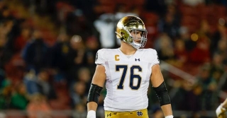 Broncos Offensive Line Coach Zach Strief Worked Out Joe Alt And Blake Fisher At The Notre Dame Pro Day