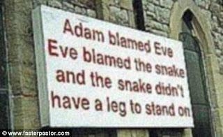 Adam Blamed Eve