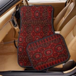 Car  Floor Mat  With  Oriental  Rug   Design