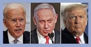 Biden, Netanyahu, and Trump