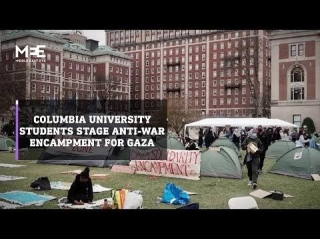Columbia University Students Stage Vietnam-style Anti-war Encampment For...